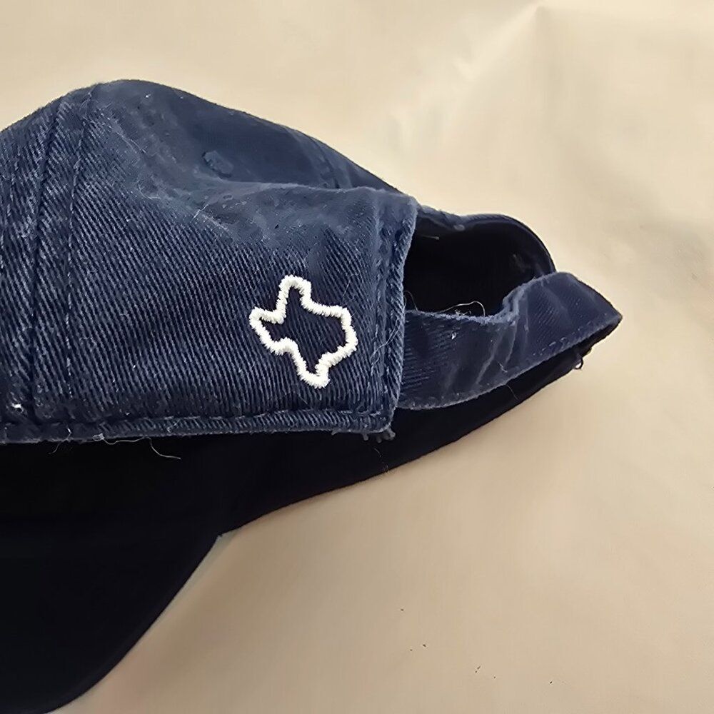 State of Mine Texas Embroidered Navy Blue Baseball Cap Adjustable OSFM Spell Out - Picture 7 of 9